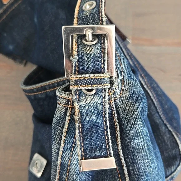 Auth Fendi Denim Mama Baguette - Picture 15 of 16